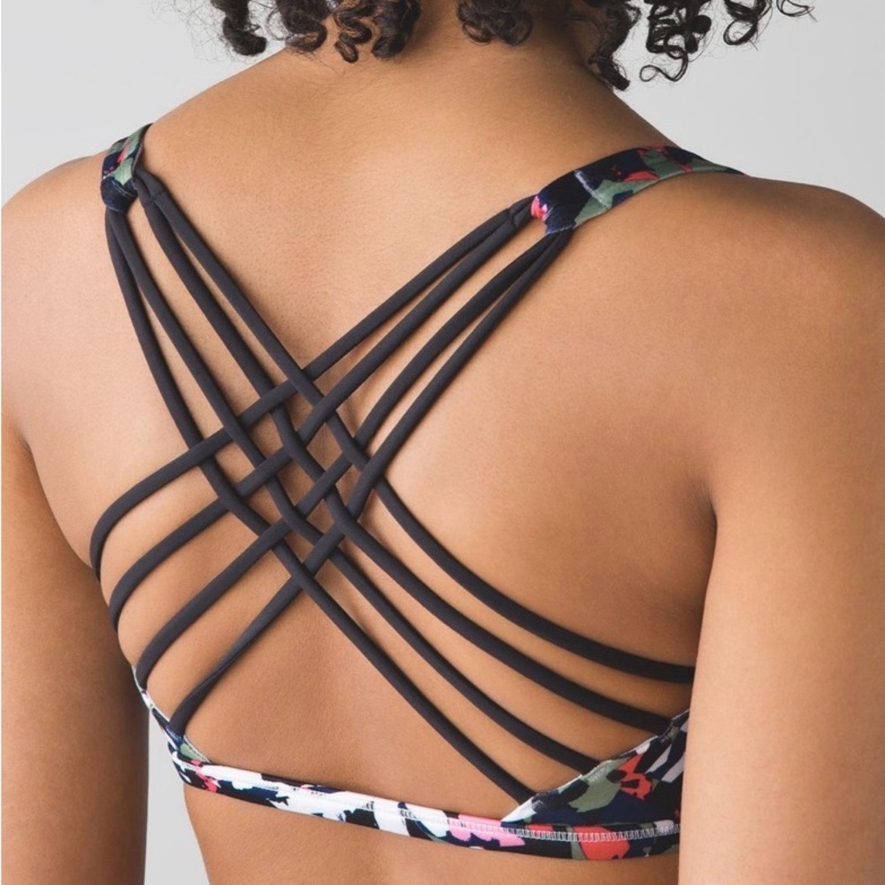 Lululemon Free To Be Bra (Wild) size 8 Mini Pop Cut Boom Juice Multi / Black
